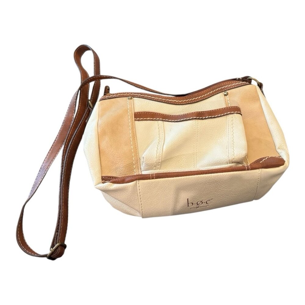 BOC Purse Crossbody Bag Off White Brown